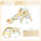 Costway 3-in-1 Kids Climber Set Toddler Wooden Play Arch with Sliding and Climbing Ramp